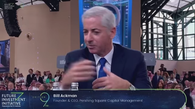 Bill Ackman, Founder & CEO, Pershing Square Capital Management, speaking at the Future Investment Initiative.