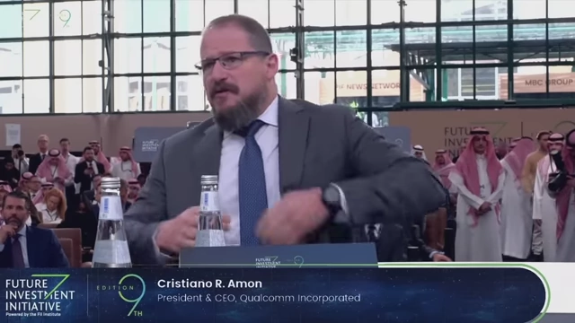 Cristiano R. Amon, President & CEO, Qualcomm Incorporated, speaking at the Future Investment Initiative.