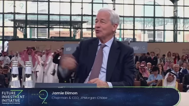 Jamie Dimon, Chairman & CEO, JPMorgan Chase, speaking at the Future Investment Initiative.