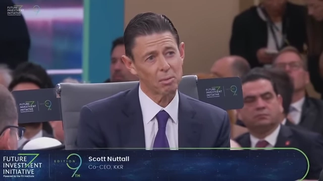 Scott Nuttall, Co-CEO, KKR, speaking at the Future Investment Initiative.