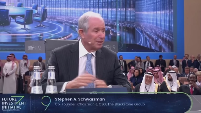Stephen A. Schwarzman, Co-Founder, Chairman & CEO, The Blackstone Group, speaking at the Future Investment Initiative.