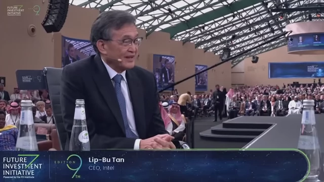 Lip-Bu Tan, CEO, Intel, speaking at the Future Investment Initiative.