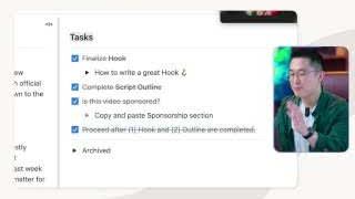 Jeff Su's pre-production checklist in Notion