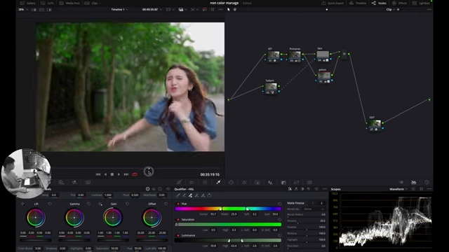 Qualifier and color wheels for adjusting tree colors