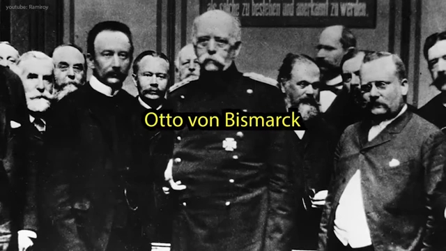 A historical photo of Otto von Bismarck, a key figure in German unification.