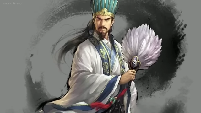 A painting of Zhuge Liang, a renowned Chinese strategist.