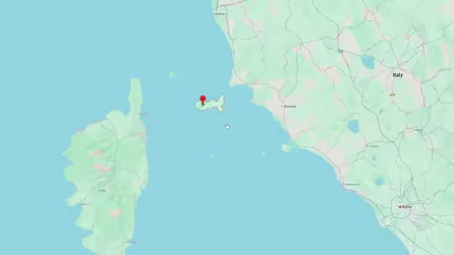 A map highlighting Elba, the island where Napoleon Bonaparte was exiled.