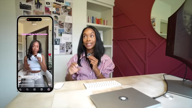 An Instagram Reel from Erin's "My Millionaire Year" series is displayed, illustrating the "signature series" concept.