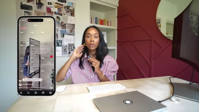 Another Instagram Reel from the "My Millionaire Year" series shows a calendar, visually representing the year-long journey.