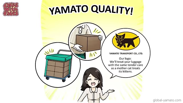 Yamato Transport infographic on service quality and availability