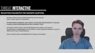 Threat Interactive的反射哲学
