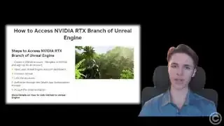 描述如何访问NVIDIA RTX分支的截图