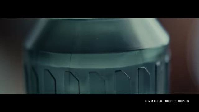 65mm anamorphic lens with a +8 diopter, showing magnified flares