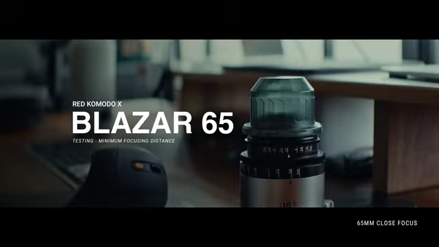 65mm anamorphic lens at its native minimum close focus