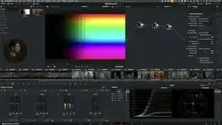 Comparison of RGB Chips processed through a standard DaVinci Resolve CST, showing significant color clipping and clumping on the vectorscope.
