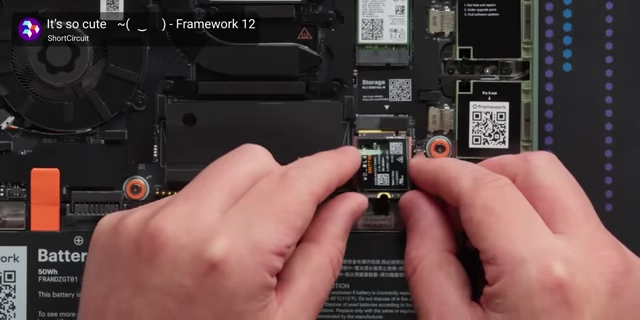 Modular SSD in a Framework laptop