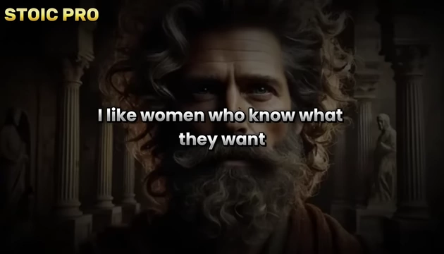 Text overlay of the phrase: "I like women who know what they want."