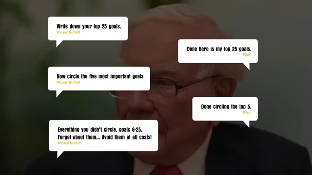 Warren Buffett's 25/5 rule for ruthless prioritization