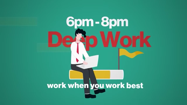 An illustration advising night owls to schedule deep work for their peak hours