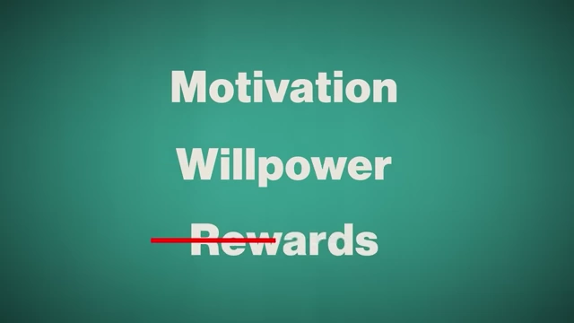 Visual debunking motivation, willpower, and rewards as primary habit drivers