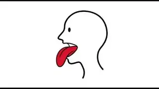 An image showing a tongue inside a head, symbolizing the tongue as a specialized piece of hardware for native language.