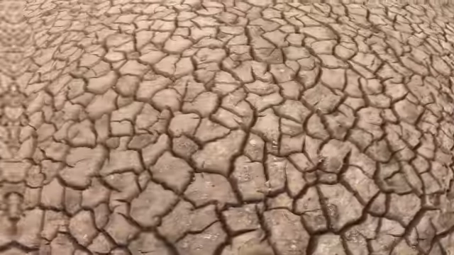 Cracked earth symbolizing severe drought