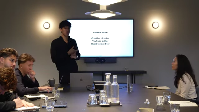 Key roles within an internal content team for consistent production.