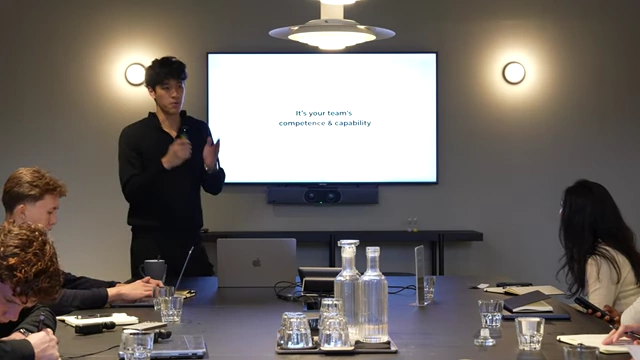 Scaling beyond $30K/month shifts from individual founder competence to the team's overall capability.