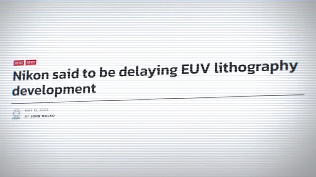 关于EUV光刻技术开发延迟的新闻标题