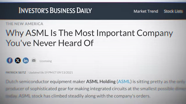 关于ASML重要性的新闻标题