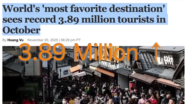 World's 'most favorite destination' sees record 3.89 million tourists in October