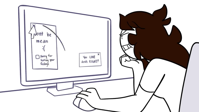 Jaiden struggling with a website's "Don't be mean :(" checkbox that doesn't prevent email sign-ups despite her attempts to avoid them.