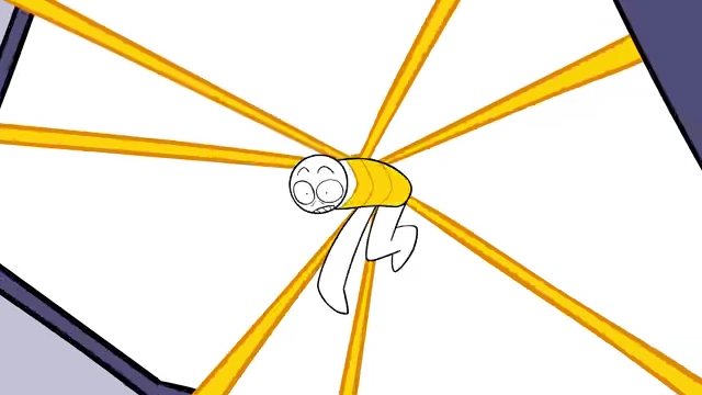 A person trapped and overwhelmed by glowing yellow "addictive little parasite" rays from surrounding screens, symbolizing digital addiction.
