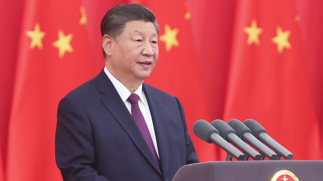 Chinese President Xi Jinping speaking at an event.