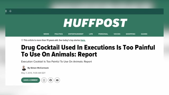 HuffPost article reporting on Midazolam being too painful for animal euthanasia