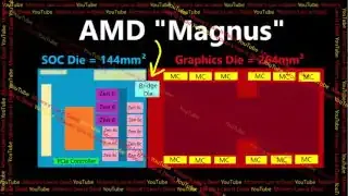 AMD "Magnus" SOC和显存控制器芯片图
