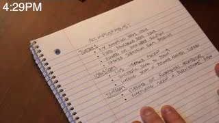 A written list of accomplishments for Tuesday, Wednesday, and Thursday, showing continued and significant project progress.