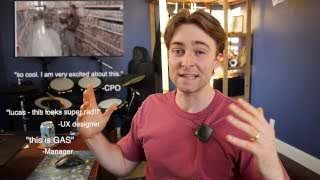 A screenshot showing positive text messages and a GIF from colleagues and the CPO, indicating enthusiastic reception of the creator's work.