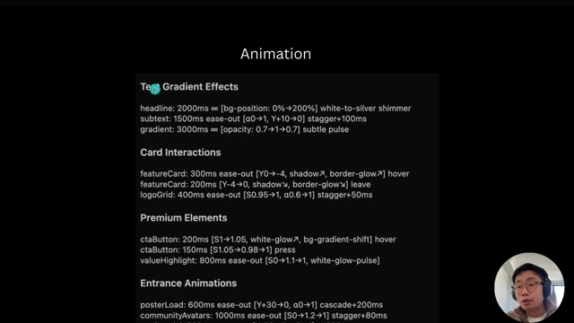 Concise text-based animation specifications for AI prompting