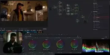 DaVinci Resolve Color Wheels for White Balance Adjustment with Luma Mix