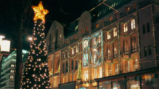 The City Center after applying the bold, modern color grade