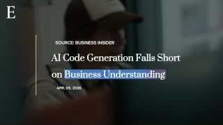 AI code generation falls short on business understanding