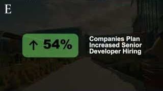 Over 54% of companies plan to increase senior developer hiring