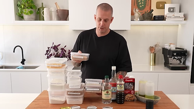 Containers of Basmati rice and Jasmine rice, suggested as essential rice varieties for different international cuisines.