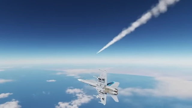 A fighter jet firing a warning shot, indicating a last resort before engagement.