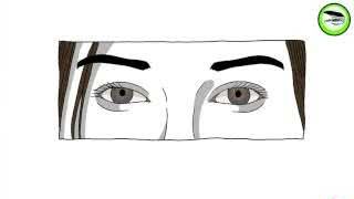 Illustration of eyes showing good and worsening night vision, with symptoms like dry skin and frequent illness, contrasted with sources like orange and dark green foods.