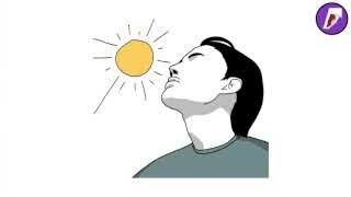 Image showing sunlight on a face, the primary source of Vitamin D.