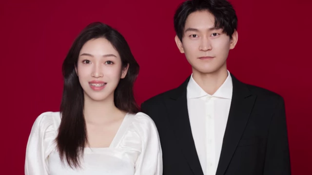 Xiao Ai and his wife's wedding photo, symbolizing the ultimate success of his transformation journey