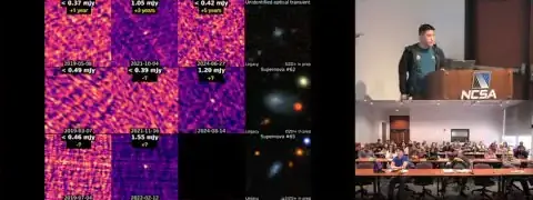 Images of various stellar explosions detected by VLASS.