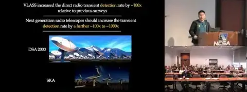 Images of DSA-2000 and SKA telescopes.